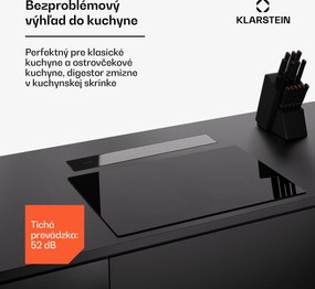 Klarstein Royal Flush Eco Slim 60, digestor, 60 cm, 713 m³/h, A