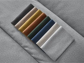 Svetlosivá zamatová rohová pohovka (ľavý roh/s leňoškou) Sierra – Bobochic Paris