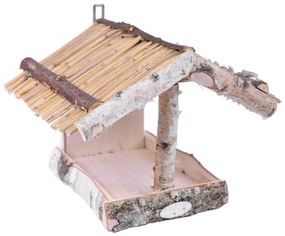 Drevené nástenné kŕmidlo pre vtáky Esschert Design, výška 24,5 cm