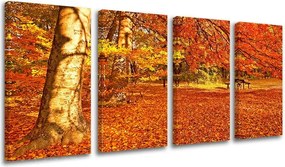 Obraz na stenu 4 dielny STROMY ST005E41