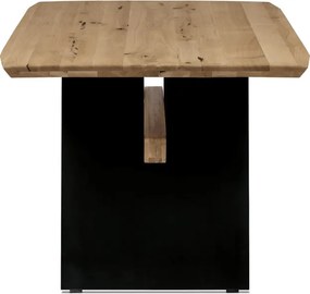 Jedálenský stôl 200x100 cm DS-M200 DUB dub / čierne nohy