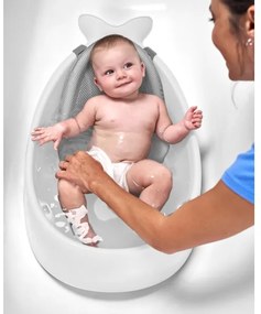 Skip Hop - Detská vanička s ergonomickou podložkou MOBY 3 biela