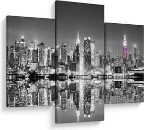 Obrázok - New York a fialový mrakodrap (90x60 cm)