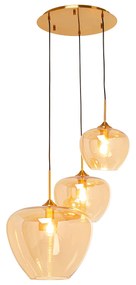 Amber závesná lampa Ø45 cm zelená
