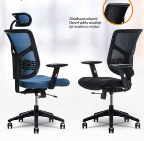 Kancelárska ergonomická stolička Office More SOTIS — viac farieb Modrá A03