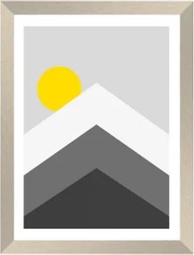 Rámovaný obraz Geometrické umenie, 18x24 cm%