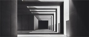 Obraz - Štvorcový tunel (120x50 cm)