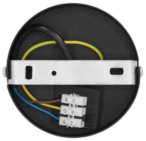 Prisadený luster SARTA 1xE27/60W/230V čierny/juta