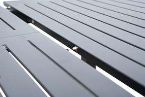 Doppler EXPERT ANTRACIT, 6 polohovacích a 2 stohovateľné kreslá, 6+2+1