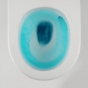 Laveo Závesná WC misa so SoftClose sedadlom Desna CycleOn - VMD_609S, biela