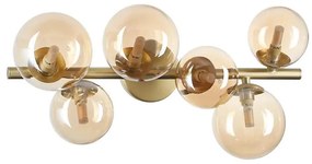 Ideal Lux - LED Prisadený luster PERLAGE 6xG9/3W/230V 49 cm zlatá/dymová