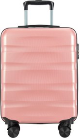 BONTOUR „Wave“ 3-dielna súprava kufrov s dvojitými kolieskami, s TSA zámkom, rose gold