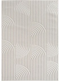 Koberec Helix geometrický, krémový