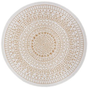 NORTHRUGS - Hanse Home koberce Kusový koberec Twin-Wendeteppiche 105797 Ochre kruh – na von aj na doma - 140x140 (priemer) kruh cm