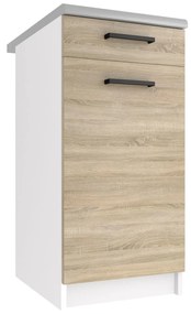 Kuchynská skrinka Belini spodná so zásuvkami 40 cm dub sonoma s pracovnou doskou  TOR SDSZ1-40/1/WT/DS/0/B1