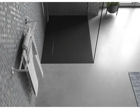 Mexen Egon, SMC obdĺžniková sprchová vanička 150 x 90 cm, čierna, 4R709015