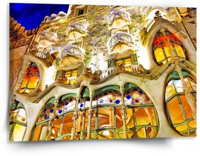 Sablio Obraz Barcelona Gaudi Casa Batllo 1 - 150x110 cm