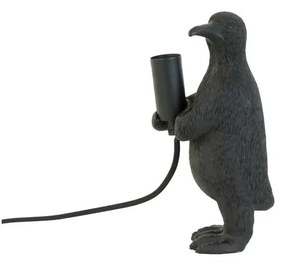 Matne čierna stolová lampa (výška 24 cm) Penguin – Light &amp; Living