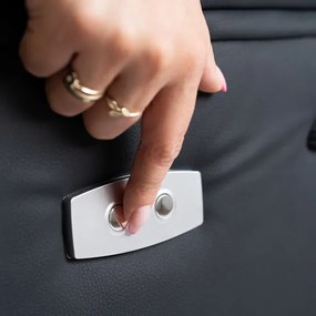 Masážne kreslo AMADEO čierne, ekokoža