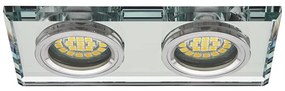 KANLUX Vstavané bodové osvetlenie FESO CT, 2xGX5,3, 50W, hranaté, strieborné