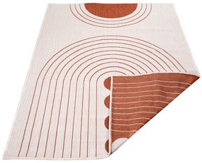 Dekorstudio Obojstranný koberec na terasu DuoRug 5739 - tehlový Rozmer koberca: 120x170cm