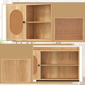 Úložná skrinka nad WC s policami