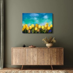 Obraz žltých tulipánov (90x60 cm)
