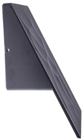 Exteriérové nástenné LED svietidlo Cracks, 1x LED 10w, tmavosivá