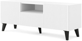 TV skrinka/stolík HG 150 2D1S Rowanna (biela + čierna). Akcia -20%. Vlastná spoľahlivá doprava až k Vám domov. 1125107