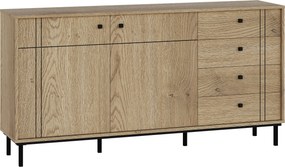 XXXLutz ŠIROKÁ KOMODA, farba duba, 160,2/81,8/37 cm Carryhome - Online Only drobný nábytok - 000017004424