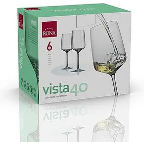 Rona Poháre na víno VISTA 400 ml, 6 ks