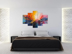 Obraz - Farebná abstrakcia (150x105 cm)
