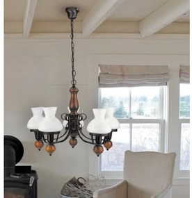 Rabalux 7079 - Luster na reťazi PETRONEL 5xE27/60W/230V