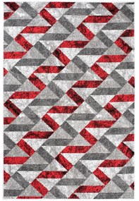 Kusový koberec PP Inis šedočervený 180x250cm