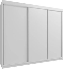 Šatníková skriňa Klasik 250, sivá