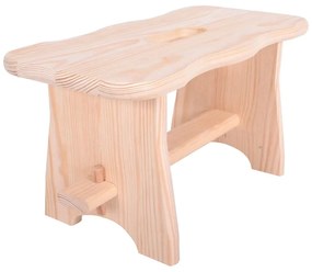 Stolička z borovicového dreva v prírodnej farbe Tirolo – Rojaplast