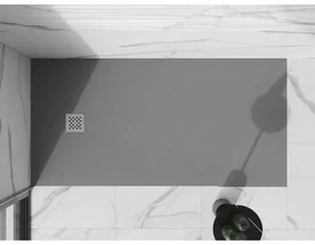 Mexen Stone+, obdĺžniková vanička z minerálneho kompozitu 180 x 70 cm, šedá-betónová, 44617018