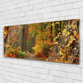 Obraz plexi Les príroda jeseň 125x50 cm