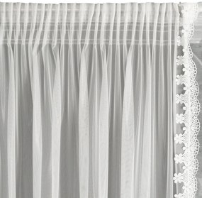 ZÁCLONA NA PÁSKE LARISA SADA 2KS 140X270 CM BIELA