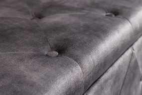 Dizajnová lavica Spectacular 140 cm antik sivá