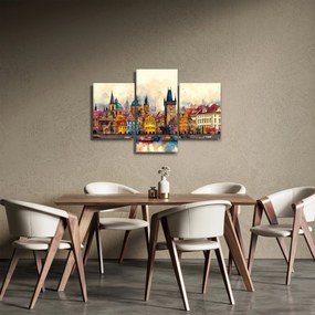 Obraz - Jeseň v maľovanom meste (90x60 cm)