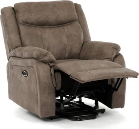 Polohovacie kreslo hnedé, elektrické TV-Q8668 BR3