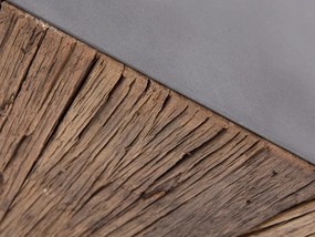 furniture-nabytek.cz - Masívna komoda Derby z recyklovaného dreva a kovu, lakovaná, prírodná / šedá