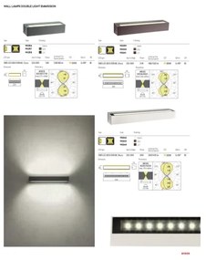 Redo 90261 - LED Vonkajšie nástenné svietidlo AROOS LED/21W/230V 3000K IP65 hnedá