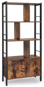 Knižnica NAVARO hnedá/čierna