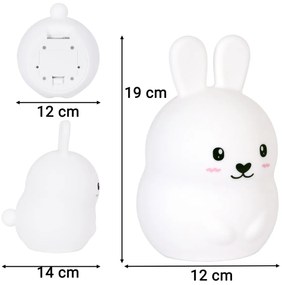 Dětská stolní LED lampa Mooni bílá