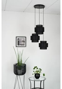Brilagi - Luster na lanku SPACE YUTE 3xE27/15W/230V čierna