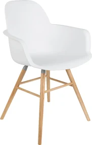 Zuiver Albert Kuip Armchair plastová stolička - Biela