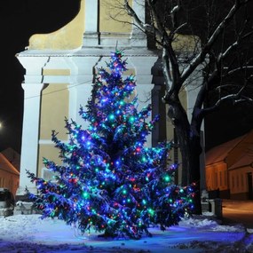 DECOLED Svetelná reťaz LED ELSLN, 20 m, 100 farebných diód, IP44, vrátane napájania