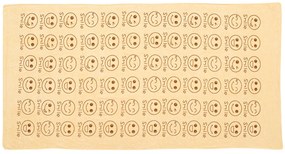 Rýchloschnúca osuška SMAJLÍK 70 x 140 cm béžová, 100% mikrovlákno